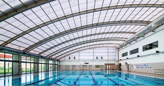 הבריכה במרכז הספורט ק. הדרכה עיר הבהדים