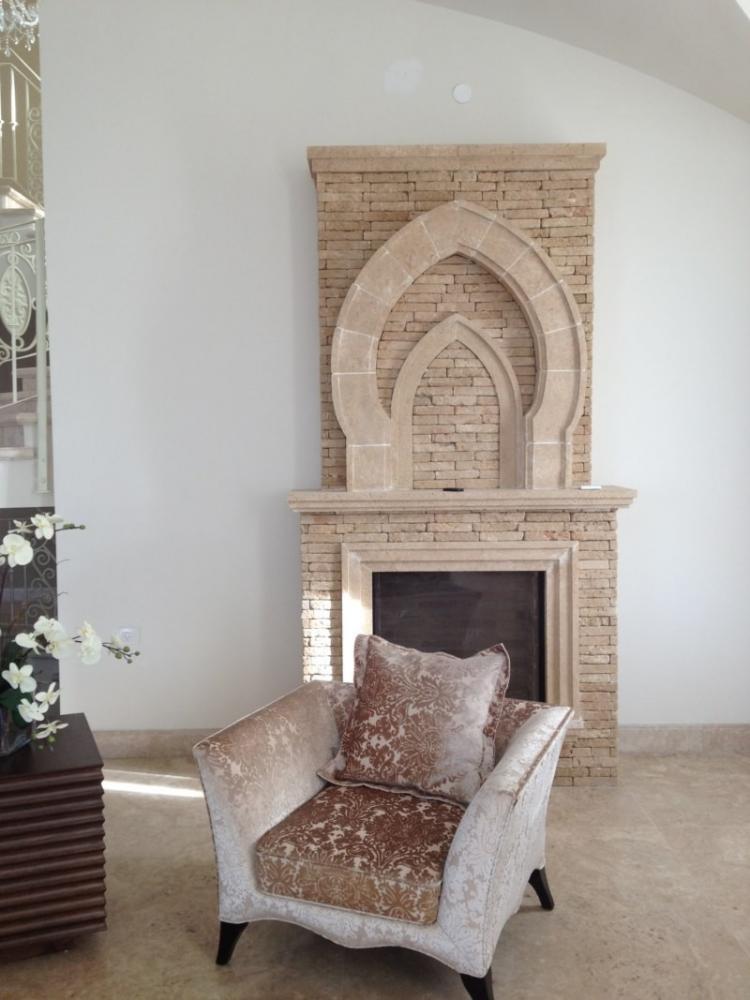 קמין אבן מעוצב