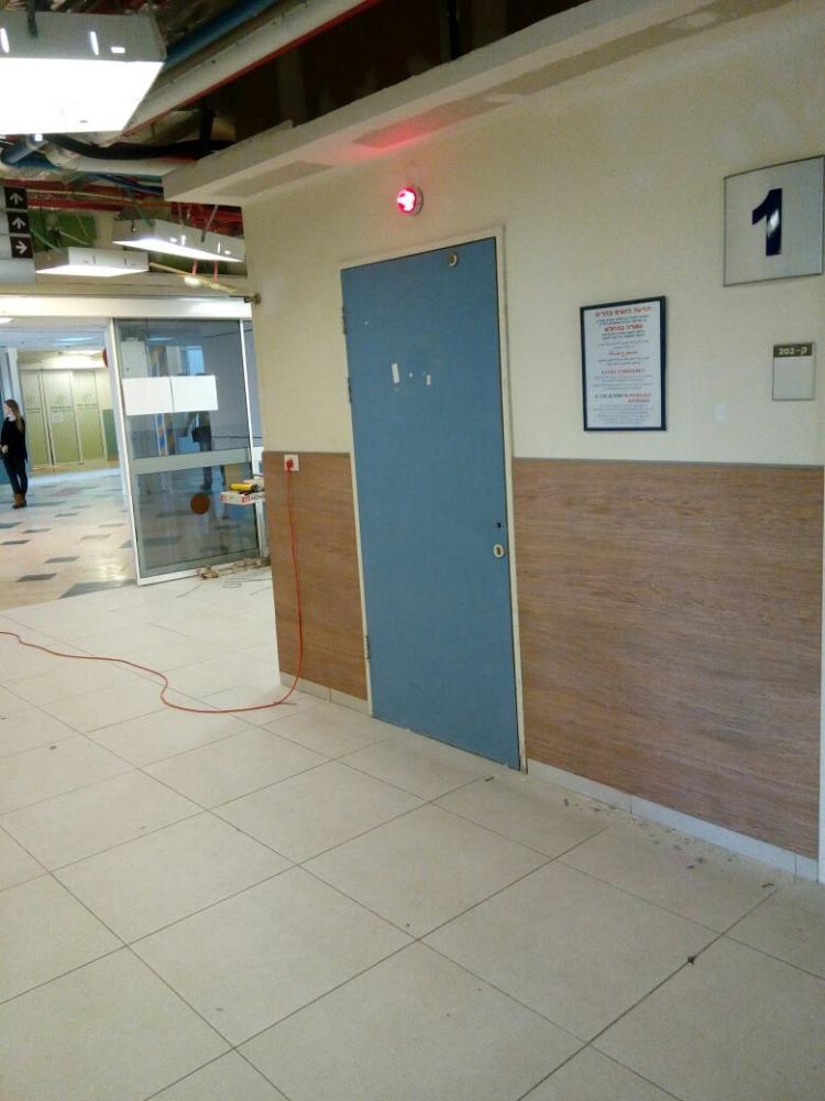 חיפוי קירות בית חולים נהרייה פנימית ג