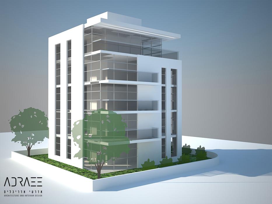 אדריכלות- בניין מגורים בתל אביב