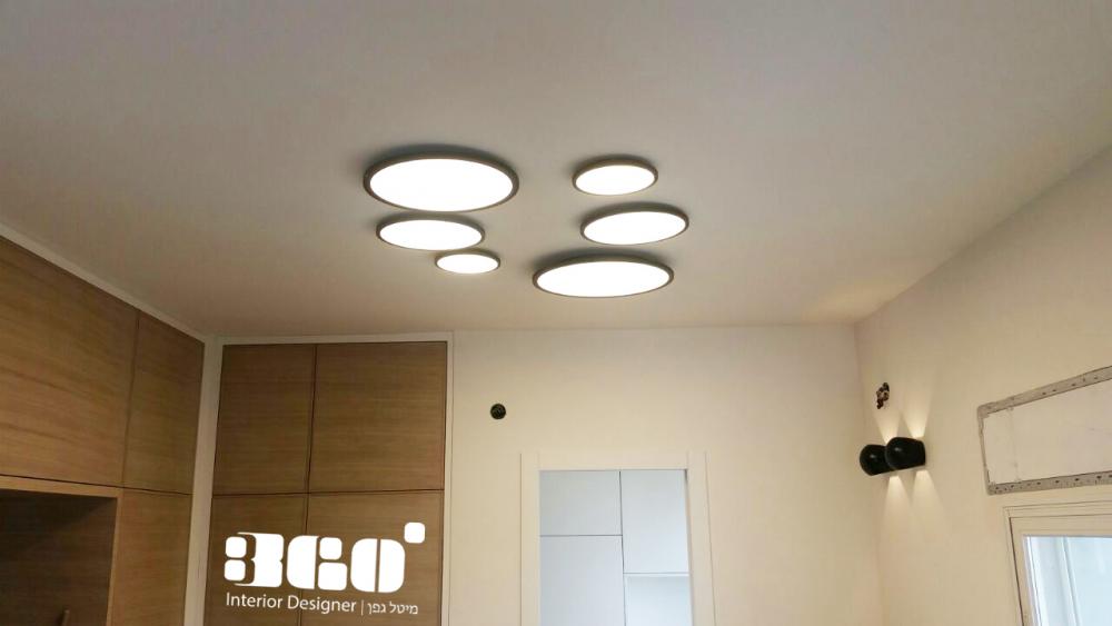 משחק עם גופי התאורה במטבח