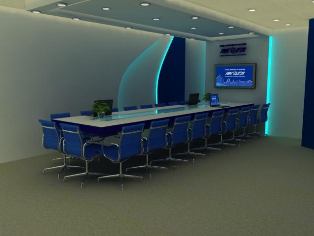 עיצוב  חדר ישיבות