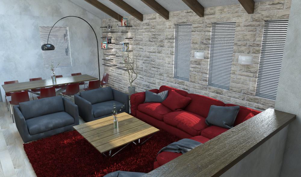 הדמיית פנים פוטו-ראליסטית לבית במושב בצפון