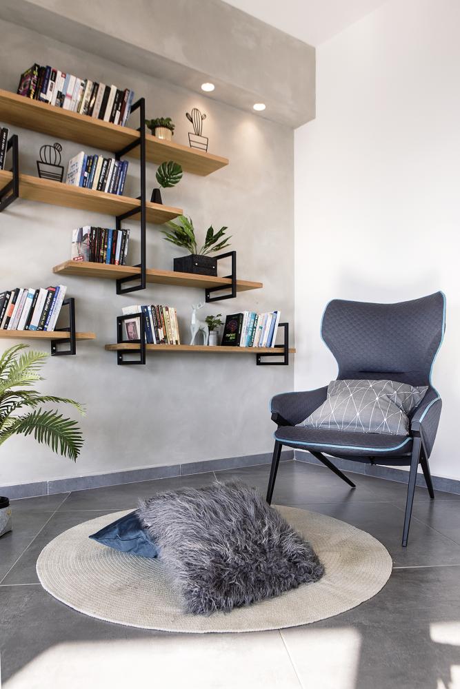 עיצוב דירת קבלן פינת ישיבה