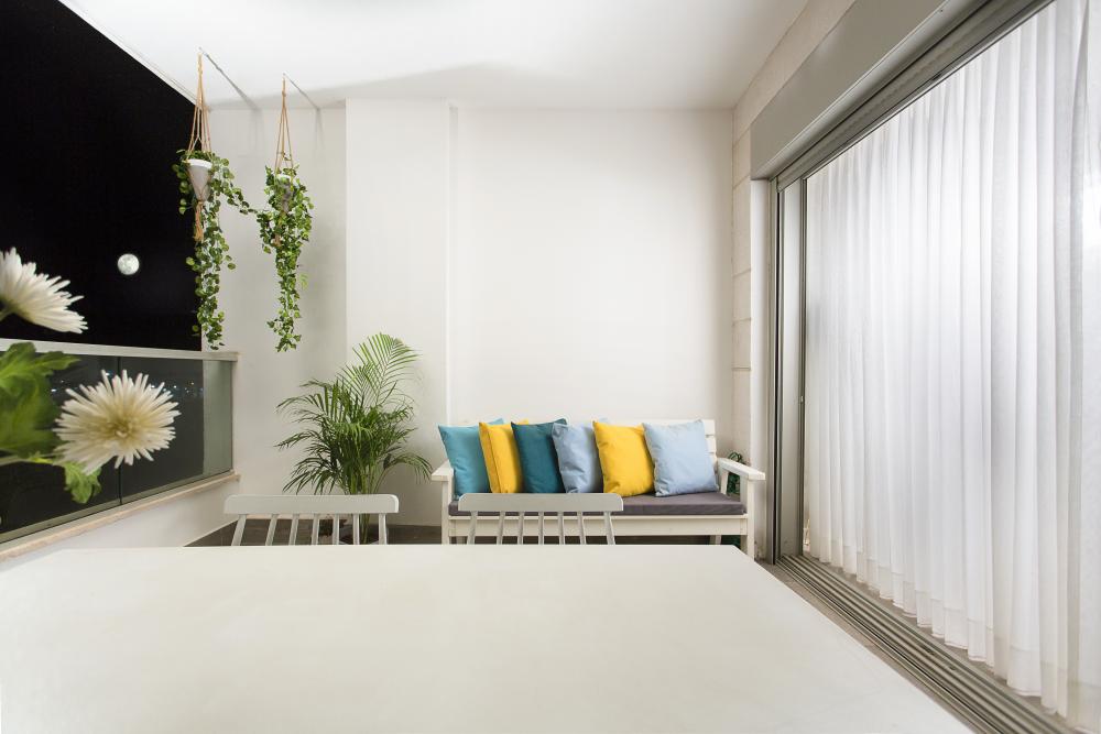 עיצוב דירת קבלן מרפסת