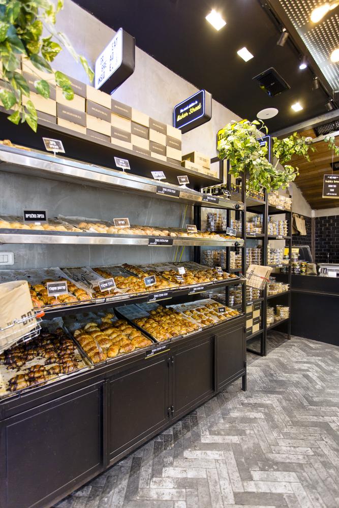 עיצוב תחנת לחם מדפי מאפים ועוגיות