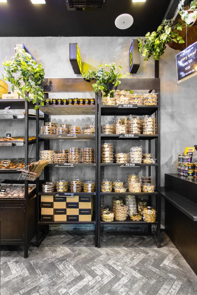 עיצוב תחנת לחם מדפי ברזל לעוגיות