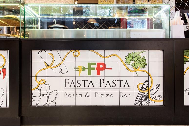 עיצוב דלפק מכירה פיצה ופסטה